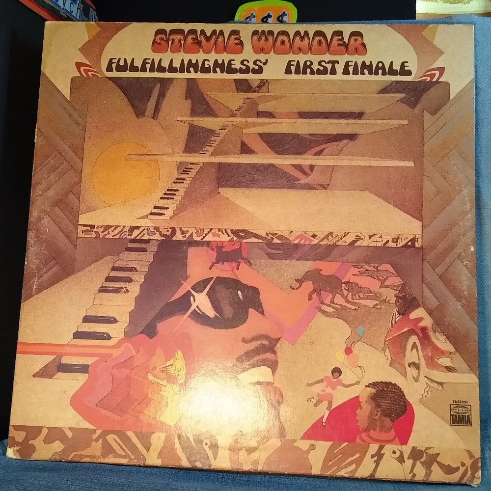 Stevie Wonder Fulfillingness' First Finale 1974 fatefold Vinyl Record